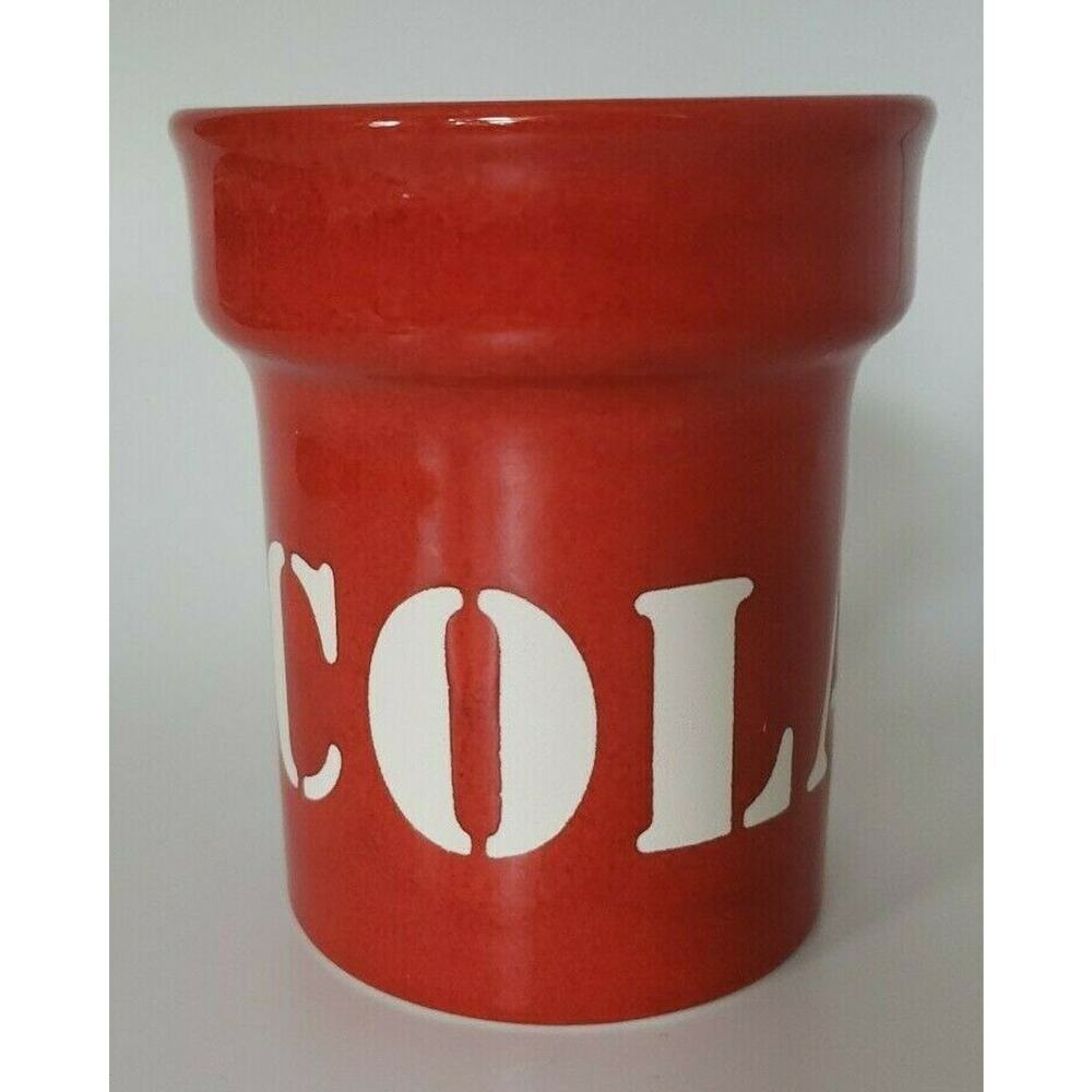 Vintage Waechtersbach Red Ceramic Cola "Soda " Made In West Germany (U28)